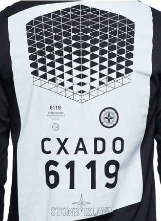 Detail View - Click To Enlarge - STONE ISLAND - Graphic print cotton jersey top