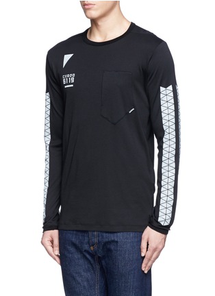 Front View - Click To Enlarge - STONE ISLAND - Graphic print cotton jersey top