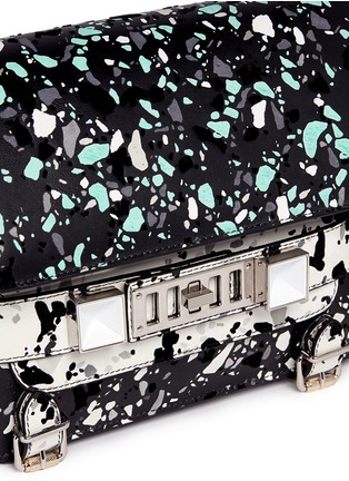Detail View - Click To Enlarge - PROENZA SCHOULER - 'PS11' velvet flock classic shoulder bag