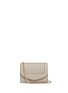 Main View - Click To Enlarge - REFLECTIONS COPENHAGEN - 'Jeanne PM' quilted leather flap crossbody bag