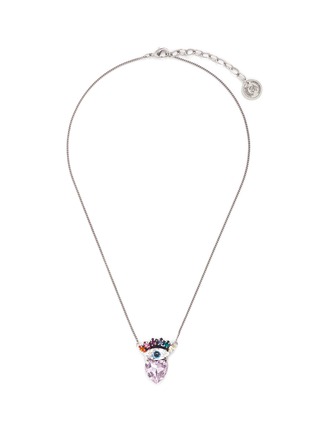 Main View - Click To Enlarge - ANTON HEUNIS - Eye and heart Swarovski crystal necklace