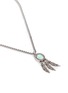 Detail View - Click To Enlarge - PHILIPPE AUDIBERT - Marbled stone feather pendant necklace