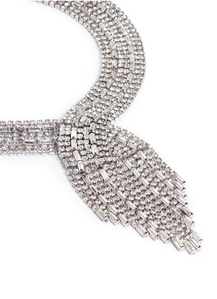 Detail View - Click To Enlarge - LANE CRAWFORD VINTAGE ACCESSORIES - Fringe diamanté choker necklace