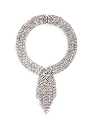 Main View - Click To Enlarge - LANE CRAWFORD VINTAGE ACCESSORIES - Fringe diamanté choker necklace