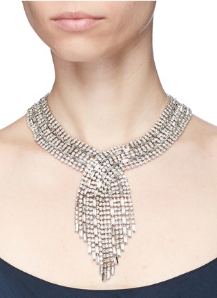 Figure View - Click To Enlarge - LANE CRAWFORD VINTAGE ACCESSORIES - Fringe diamanté choker necklace