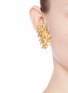 Figure View - Click To Enlarge - LANE CRAWFORD VINTAGE ACCESSORIES - Sun face clip earrings