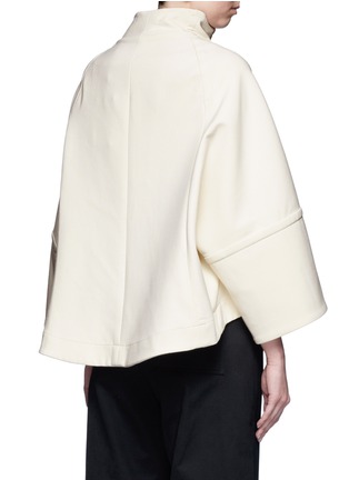 Back View - Click To Enlarge - THEORY - 'Christoris' double faced A-line twill coat