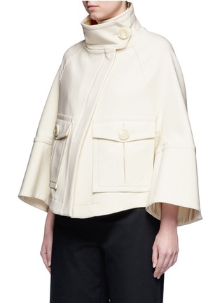 Front View - Click To Enlarge - THEORY - 'Christoris' double faced A-line twill coat