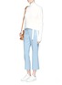 Figure View - Click To Enlarge - THEORY - 'Erstina' kick flare twill pants