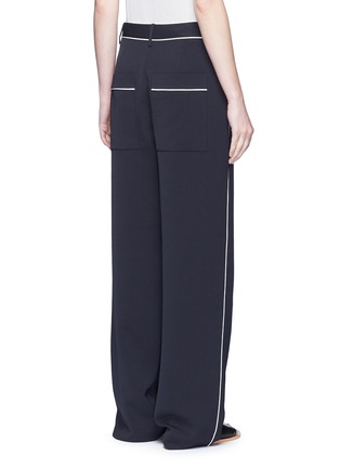 Back View - Click To Enlarge - TIBI - 'Spectator' contrast piping pants
