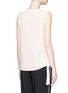 Back View - Click To Enlarge - VINCE - Knit sash sleeveless silk top