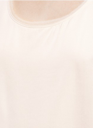Detail View - Click To Enlarge - VINCE - Raw edge satin tank top