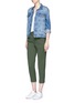 Figure View - Click To Enlarge - VINCE - Tapered leg rolled cuff pants