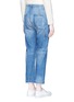 Back View - Click To Enlarge - VINCE - Twisted seam carpenter cropped denim pants