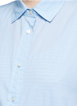 Detail View - Click To Enlarge - VINCE - Inverted back pleat cotton lawn shirt