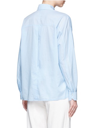 Back View - Click To Enlarge - VINCE - Inverted back pleat cotton lawn shirt
