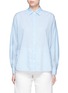 Main View - Click To Enlarge - VINCE - Inverted back pleat cotton lawn shirt