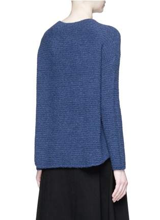 Back View - Click To Enlarge - VINCE - Wool-cashmere bouclé knit sweater