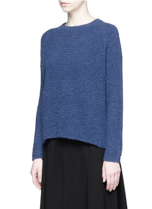 Front View - Click To Enlarge - VINCE - Wool-cashmere bouclé knit sweater