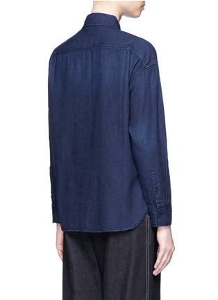 Back View - Click To Enlarge - VINCE - Rinse wash cotton denim shirt