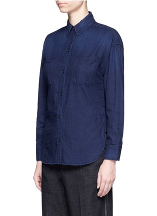 Front View - Click To Enlarge - VINCE - Rinse wash cotton denim shirt