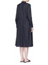 Back View - Click To Enlarge - VINCE - Gathered waist cotton poplin dress