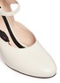 Detail View - Click To Enlarge - GUCCI - Logo faux pearl leather Mary Jane pumps
