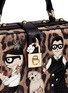 Detail View - Click To Enlarge - - - 'Dolce Box' DG Family appliqué leopard print leather bag