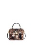 Main View - Click To Enlarge - - - 'Dolce Box' DG Family appliqué leopard print leather bag