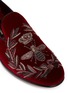 Detail View - Click To Enlarge - - - 'Milano' crown and bee crest velvet loafers