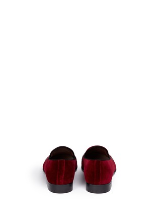 Back View - Click To Enlarge - - - 'Milano' crown and bee crest velvet loafers