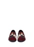 Front View - Click To Enlarge - - - Cowboy designers patch suede slip-ons