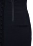 Detail View - Click To Enlarge - LANVIN - Button front wool blend A-line skirt