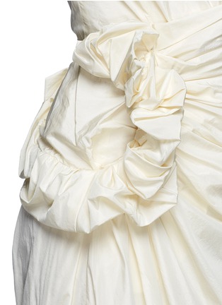 Detail View - Click To Enlarge - LANVIN - One-shoulder ruffle silk blend taffeta dress