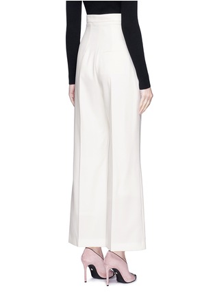 Back View - Click To Enlarge - LANVIN - Wool twill high waist flared pants