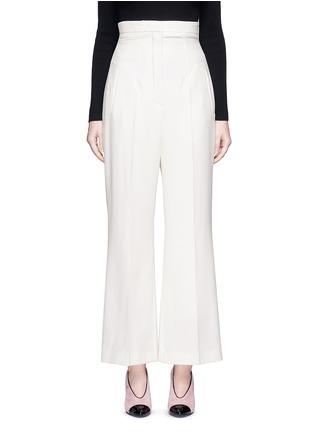 Main View - Click To Enlarge - LANVIN - Wool twill high waist flared pants