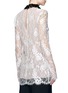 Back View - Click To Enlarge - LANVIN - Colourblock floral lace blouse