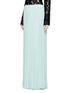 Front View - Click To Enlarge - LANVIN - Pleated silk georgette maxi skirt