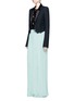 Figure View - Click To Enlarge - LANVIN - Pleated silk georgette maxi skirt