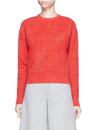 Main View - Click To Enlarge - LANVIN - Graphic intarsia brushed sweater