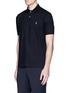 Front View - Click To Enlarge - PAUL SMITH - Ghost embroidery cotton polo shirt