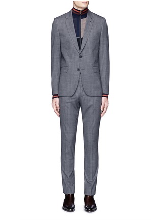 Main View - Click To Enlarge - PAUL SMITH - 'Soho' Prince of Wales check wool-silk suit