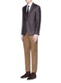 Figure View - Click To Enlarge - PAUL SMITH - 'Soho' contrast cuff lining shirt