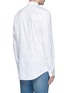 Back View - Click To Enlarge - PAUL SMITH - Ghost jacquard cotton shirt