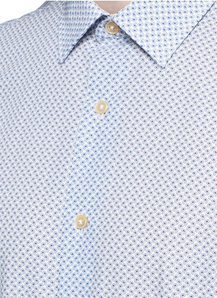 Detail View - Click To Enlarge - PAUL SMITH - Micro paisley print cotton poplin shirt