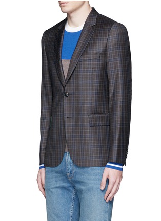 Front View - Click To Enlarge - PAUL SMITH - 'Soho' check plaid wool blazer