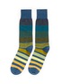 Main View - Click To Enlarge - PAUL SMITH - 'Gradient Block' stripe cotton socks