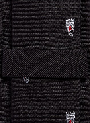 Detail View - Click To Enlarge - PAUL SMITH - Ghost embroidery silk tie