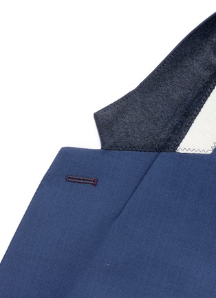 Detail View - Click To Enlarge - PAUL SMITH - 'Soho' wool-Mohair hopsack blazer