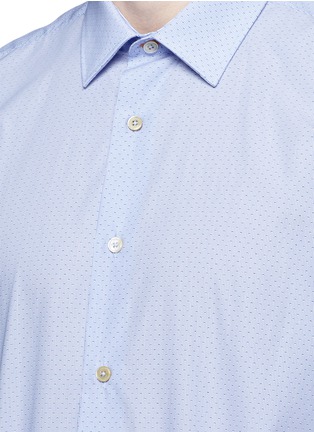 Detail View - Click To Enlarge - PAUL SMITH - Dot pinstripe poplin shirt